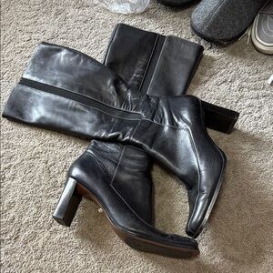 Anne Klein Black Heeled Boots